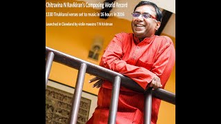 Ravikiran's Tirukkural Tuning World Record | Launch in Cleveland USA | Maestro T N Krishnan