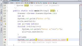 How to Add Elements by Array in Java Netbeans