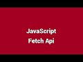 JavaScript fetch project using an API. How to work with APIs. Promises in JavaScript. Practice JS.