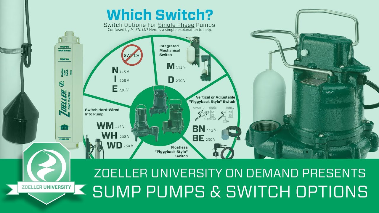 Zoeller Sump Pumps & Switch Options Webinar - YouTube