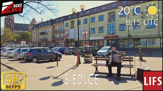 4k POLAND🚶🏽‍♂️#WALK ~ SIEDLCE 🪗 ~ 60fps #PrzezPolskę