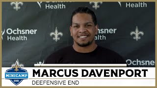 Marcus Davenport Shares Offseason Reading List | Saints Minicamp 2021