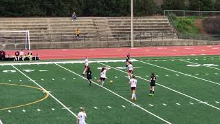 Oak Ridge Freshmen Girls Soccer Bella Great Goal Alyssa Great Shot hits the Bar