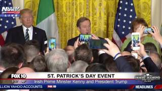WATCH: President Trump and Ireland Prime Minster Kenny At White House St. Patrick's Day Event (FNN)