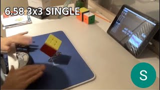 6.58 SINGLE 3x3 W/STACKMAT DOWN SOLVE