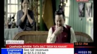 ET Now Brand Equity Reviews Tata Salt campaign created by FCB Ulka