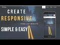 Build a Responsive Parallax Website Using HTML & CSS - Simple & Easy