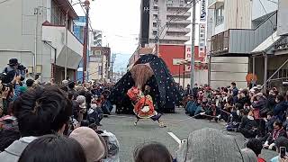 2022年3月26日　飯田お練りまつり・東野大獅子（大門口の舞）