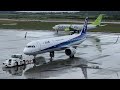 久々にa321neoが飛来❗️ 雨の新石垣空港 ana a321 272n ja140a in新石垣空港 2023年12月4日