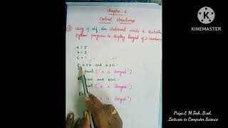 12th std Computer Science chapter 6 Control Structures important 3 mark python program