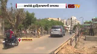 Ahmadabad - Botad railway line creates traffic jam in Ahmadabad.