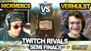 TSM Verhulst team vs Nickmercs team in SEMIFINALS $200,000 TWITCH RIVALS!! ( apex legends )