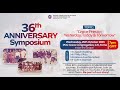 Join Us! | 36th ANNIVERSARY SYMPOSIUM | PCG GRACE CONGREGATION, C.11, TEMA | 25-10-2023