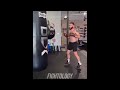 caleb plant heavy bag training