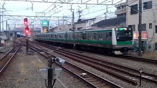 埼京線E233系7000番台ハエ126編成到着(72番運用代走)\u0026相鉄8000系8712編成\u002620000系20101編成発車\u0026埼京線E233系7000番台ハエ123編成通過　二俣川駅　