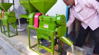 Mini combine rice mill 2in1 6w200 4hp motor hi capacity 6n100 to kolkata se