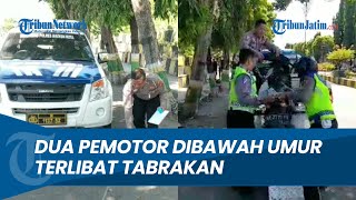 KORBAN KRITIS, Dua Pengendara Motor Masih Dibawah Umur Terlibat Laka Tunggal di Kota Madiun