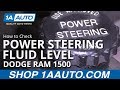 How to Check Power Steering Fluid Level 94-02 Dodge Ram 1500