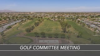 Golf Committee Meeting - Thursday, Feb. 6, 2025