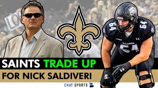 New Orleans Saints TRADE UP For OL Nick Saldiveri With Pick 103 In Round 4 Of The 2023 NFL Draft