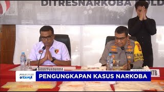 POLDA NTB  KONFERENSI PERS PENGUNGKAPAN KASUS NARKOBA