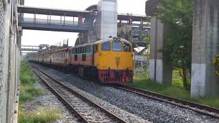 GEK 4044 leading Commuter Train No.342 arriving at Thung Song Hong | GEK 4044 ทำขบวน 342