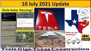 Tesla Gigafactory Texas 10 July 2021 Cyber Truck & Model Y Factory Construction Update (08:00AM)