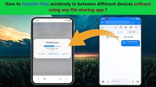 How to transfer files wirelessly in between different devices without using any file sharing app ?