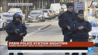 Paris police station shooting: suicide vest worn by attacker was a fake (police)