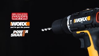 Worx WX367 trapano avvitatore brushless a percussione 20V - Italiano - www.worx.com