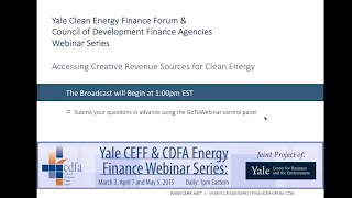 Accessing Creative Revenue Sources for Clean Energy