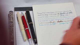 Montblanc 22 or similar writing sample.