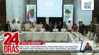 Sen. Poe, nanindigang walang mali sa naging proseso ng pagpasa ng 2025 national budget | 24 Oras