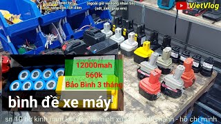 bình xe máy. pin 6000mah. pin makita 12v chọt.national. Hitachi.ryobi.mạch sạc  các loại thông dụng.