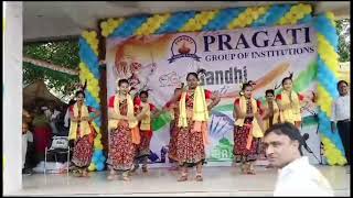 Gandhi jayanti 🙏 Sambalpuri Dancer College Pragati 🙏 Nuakhai juhar 🙏