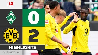 WERDER BREMEN - BORUSSIA DORTMUND | Highlights | Matchday 34 – Bundesliga 2025/26