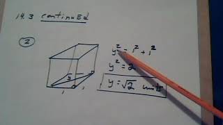 1351  CH. 14  Pythagorean Thm and a Three Dimensional Figure