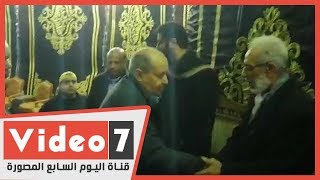 وزيرة الثقافة ويحيي الفخراني والعلايلي ووحيد حامد في عزاء لينين الرملي