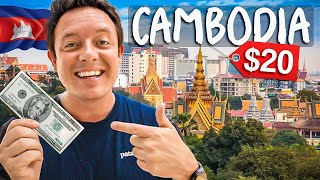 $20 Challenge in PHNOM PENH 🇰🇭 CAMBODIA (this place is so CHEAP)