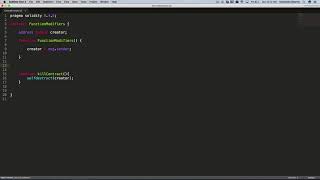 Learn Solidity: Programming Language for Smart Contracts : Function Modifiers