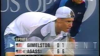 US Open 2002 second round Agassi Blake Hewitt