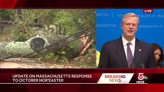 'Storm isn't over yet': Gov. Charlie Baker provides update on state's response to nor'easter