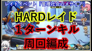 ミストレ　Hレイド　1ターンキル周回編成　レイドイベント『管理社会のメサイア』　ミストトレインガールズ