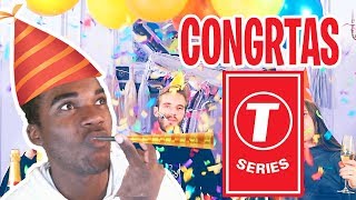 T-SERIES WON!!!! | PewDiePie's "Congratulations" REACTION