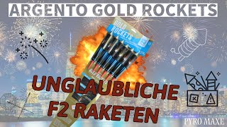 ARGENTO GOLD ROCKETS 🎆 Beste F2 Raketen 💥 Silvester Feuerwerk