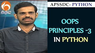 Oops Principles | Python Training Program | Lesson 3 | APSSDC | MANA TV