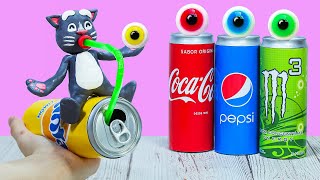 MUKBANG BIG BOTTLE CANDY DRINK with EYEBALL JELLY  Amazing Mukbang Asmr Animation