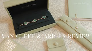 VAN CLEEF AND ARPELS MALACHITE REVIEW | WEAR \u0026 TEAR, IS IT TOO DELICATE | MOTHER OF PEAL BRACELET |