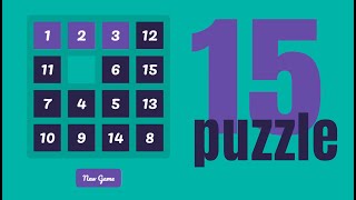 15 Puzzle game in ReactJS