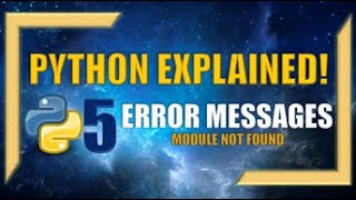 How to Resolve MODULE NOT FOUND error in Python l Error Handling